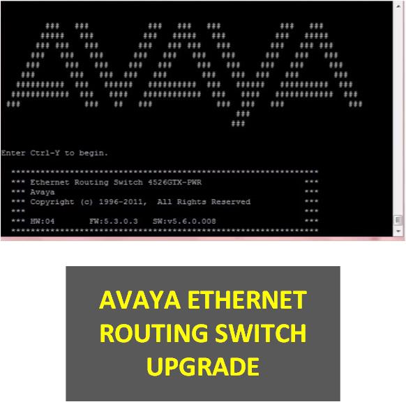 Upgrade Avaya Ethernet Routing Switch Firmware