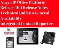 Avaya IPO 10.1 Integrated Contact Reporter ICR